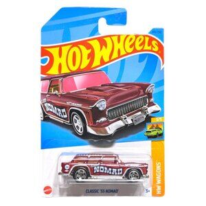 Hot Wheels Classic '55 Nomad Dark Red 243/250 - 2023 HW Wagons NIB